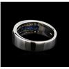 Image 3 : 0.70 ctw Sapphire and Diamond Ring - 14KT White Gold
