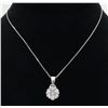 Image 5 : 0.81 ctw Diamond Pendant - 14KT White Gold