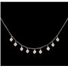 Image 2 : 0.52 ctw Diamond Necklace - 14KT White Gold
