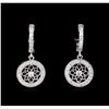 Image 1 : 0.66 ctw Diamond Earrings - 14KT White Gold
