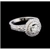 Image 1 : 1.33 ctw Diamond Ring - 14KT White Gold