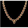 Image 2 : 53.15 ctw Ruby and Diamond Necklace -  14KT Yellow Gold