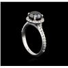 Image 4 : 2.84 ctw Black Diamond Ring - 14KT White Gold