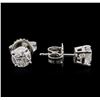 Image 2 : 1.17 ctw Diamond Stud Earrings - 14KT White Gold