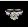 Image 2 : 0.75 ctw Diamond Ring - 14KT White Gold