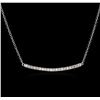Image 1 : 14KT White Gold 0.84 ctw Diamond Necklace