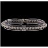 Image 1 : 14KT White Gold 3.02 ctw Diamond Tennis  Bracelet