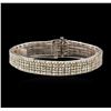 Image 1 : 14KT White Gold 7.23 ctw Diamond Bracelet