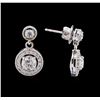 Image 2 : 1.44 ctw Diamond Earrings - 14KT White Gold