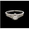 Image 2 : 14KT White Gold 0.69 ctw Diamond Ring