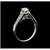 Image 4 : 14KT White Gold 0.69 ctw Diamond Ring