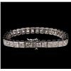 Image 2 : 26.35 ctw Diamond Tennis Bracelet - 14KT White Gold