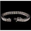 Image 3 : 26.35 ctw Diamond Tennis Bracelet - 14KT White Gold