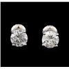 Image 1 : 1.60 ctw Diamond Stud Earrings - 14KT White Gold