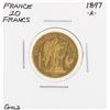 Image 1 : 1897-A France 20 Francs Gold Coin