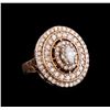 Image 1 : 14KT Rose Gold 1.76 ctw Diamond Ring