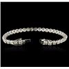 Image 3 : 14KT White Gold 6.72 ctw Diamond Tennis Bracelet
