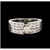 Image 2 : 14KT White Gold 0.75 ctw Diamond Ring