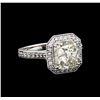 Image 1 : 14KT White Gold 3.62 ctw I-1/M Diamond Ring