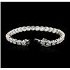 Image 3 : 18KT White Gold 9.66 ctw Diamond Tennis Bracelet