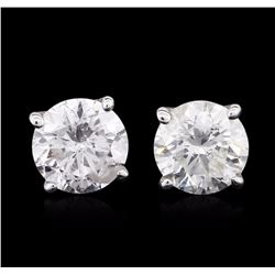 14KT White Gold 0.81 ctw Diamond Stud Earrings