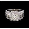 Image 2 : 2.98 ctw Diamond Ring - 14KT White Gold