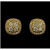 Image 1 : 2.15 ctw Diamond Earrings - 14KT Yellow Gold