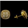 Image 2 : 2.15 ctw Diamond Earrings - 14KT Yellow Gold