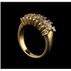 Image 4 : 14KT Yellow Gold 0.97 ctw Diamond Ring