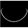 Image 1 : 18KT White Gold 21.08 ctw Diamond Necklace