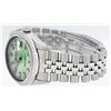 Image 6 : Rolex Stainless Steel Green MOP Diamond DateJust Men's Watch