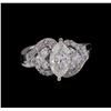 Image 2 : GIA Cert 2.41 ctw Diamond Ring - 18KT White Gold