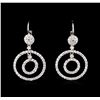 Image 1 : 1.60 ctw Diamond Earrings - 14KT White Gold