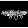 Image 1 : 1.45 ctw Diamond Bracelet - 18KT White Gold