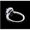 Image 3 : 1.90 ctw Tanzanite and Diamond Ring - 14KT White Gold