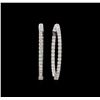 Image 1 : 14KT White Gold 1.76 ctw Diamond Earrings