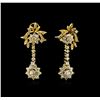 Image 1 : 5.95 ctw Diamond Earrings Dangle - 18KT Yellow Gold