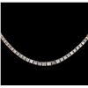 Image 2 : 18KT White Gold 24.39 ctw Diamond Necklace