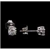 Image 2 : 0.79 ctw Diamond Stud Earrings - 14KT White Gold