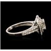 Image 3 : 14KT White Gold EGL USA Certified 1.82 ctw Diamond Ring