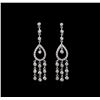 Image 1 : 1.15 ctw Diamond Earrings - 18KT White Gold