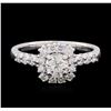 Image 2 : 0.98 ctw Diamond Ring - 14KT White Gold