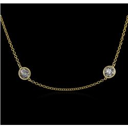 14KT Yellow Gold 4.87 ctw Diamond Necklace