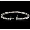 Image 3 : 14KT White Gold 5.73 ctw Diamond Tennis Bracelet