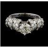 Image 2 : 3.35 ctw Diamond Ring - 18KT White Gold