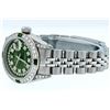 Image 6 : Rolex Stainless Steel Green String Diamond VVS DateJust Ladies Watch