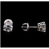 Image 2 : 1.43 ctw Diamond Stud Earrings - 14KT White Gold