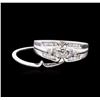 Image 1 : 14KT White Gold 0.50 ctw Diamond Wedding Ring Set