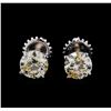 Image 1 : 1.49 ctw Diamond Earrings - 14KT White Gold