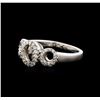 Image 1 : 18KT White Gold 0.25 ctw Diamond Ring